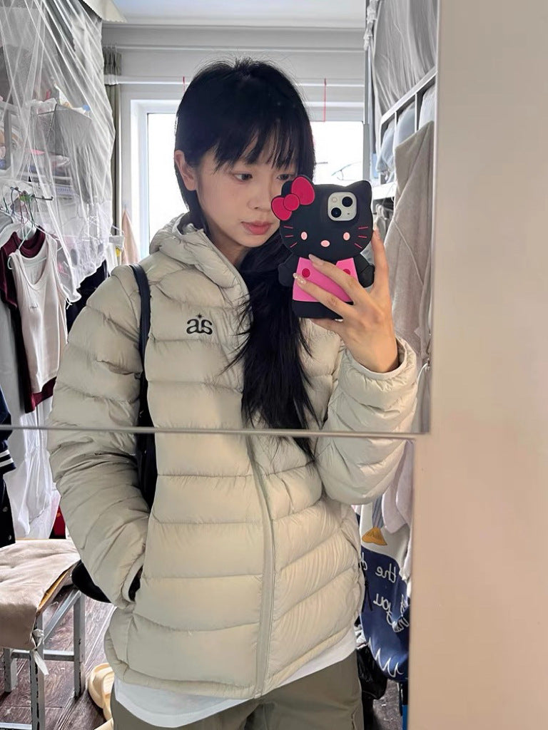 Lightweight Hooded Down Jacket