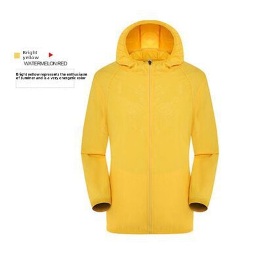 Lightweight Hooded Sun Protection Windbreaker