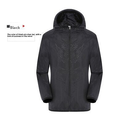 Lightweight Hooded Sun Protection Windbreaker