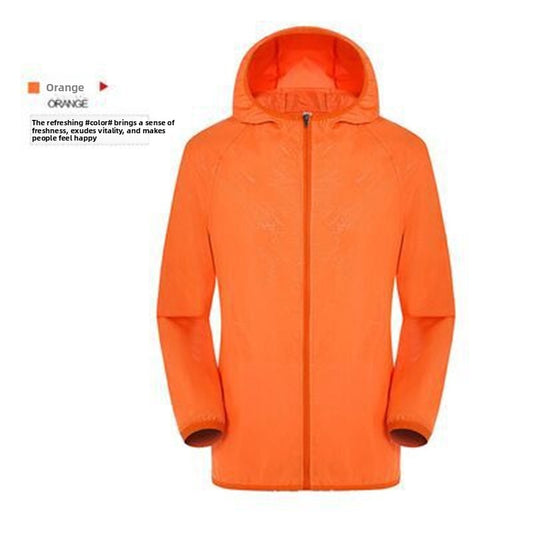 Lightweight Hooded Sun Protection Windbreaker
