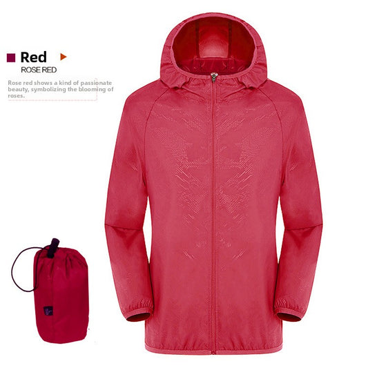 Lightweight Hooded Sun Protection Windbreaker