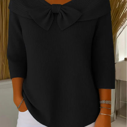 Lightweight Long-Sleeve Knit Top
