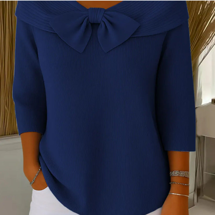 Lightweight Long-Sleeve Knit Top