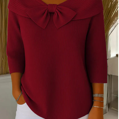 Lightweight Long-Sleeve Knit Top