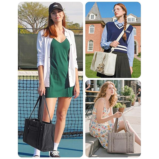 Lightweight Nylon Crossbody Bag with Multiple Pockets