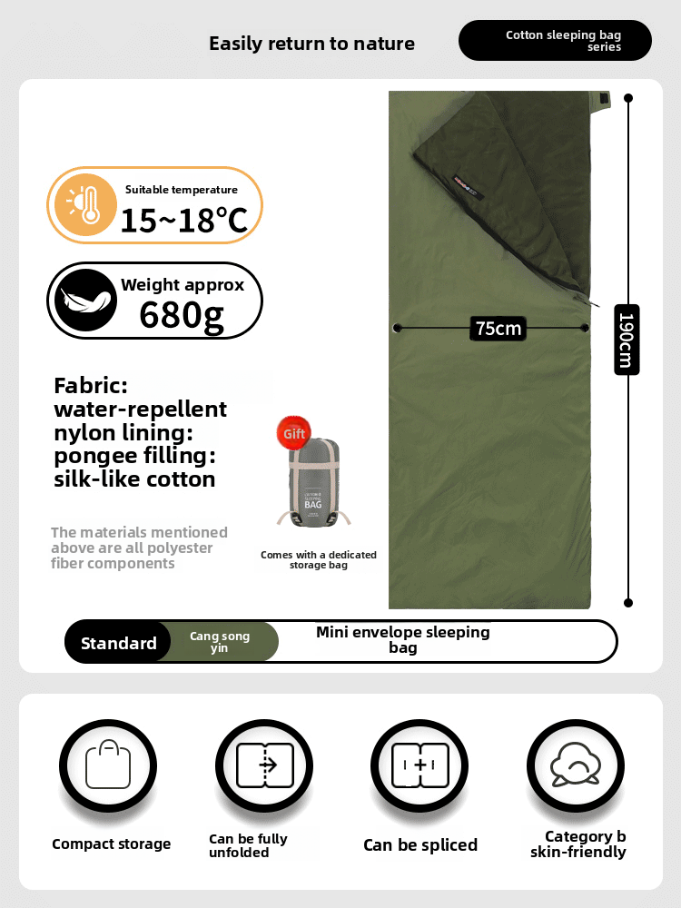 Lightweight Outdoor Sleeping Bag
