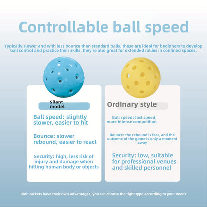 Lightweight Silent Practice Pickleball