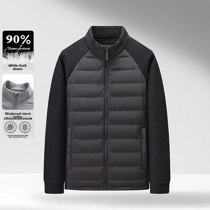 Lightweight Stand Collar Down Jacket