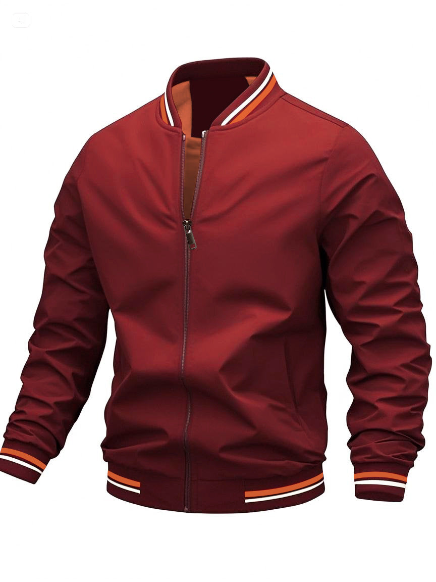 Lightweight Striped Windproof Jacket