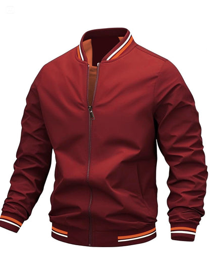 Lightweight Striped Windproof Jacket
