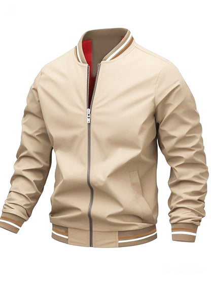 Lightweight Striped Windproof Jacket