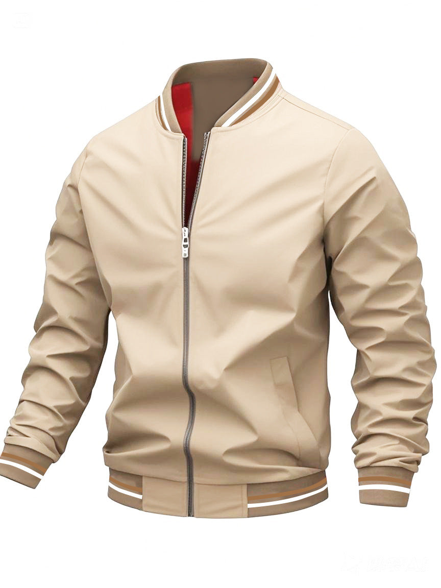 Lightweight Striped Windproof Jacket