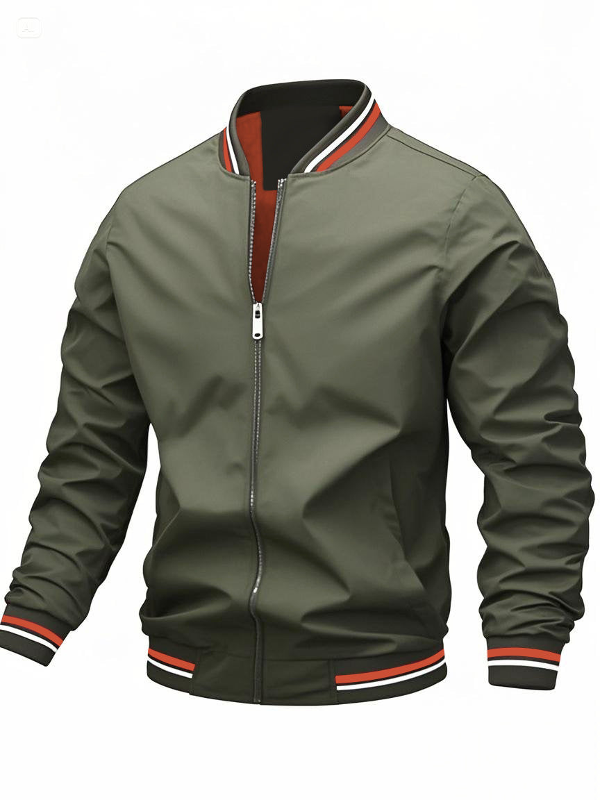 Lightweight Striped Windproof Jacket