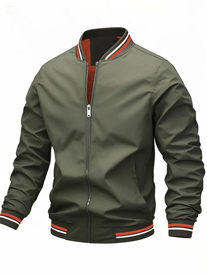 Lightweight Striped Windproof Jacket