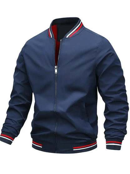 Lightweight Striped Windproof Jacket