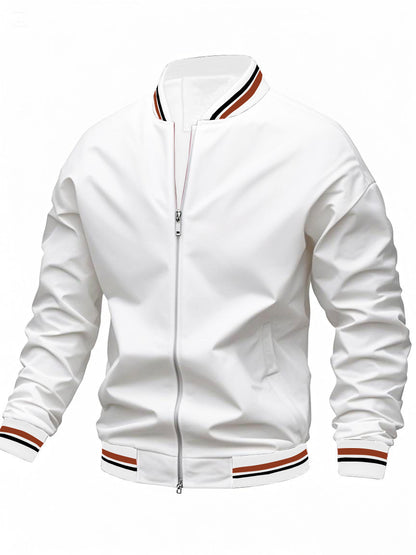 Lightweight Striped Windproof Jacket