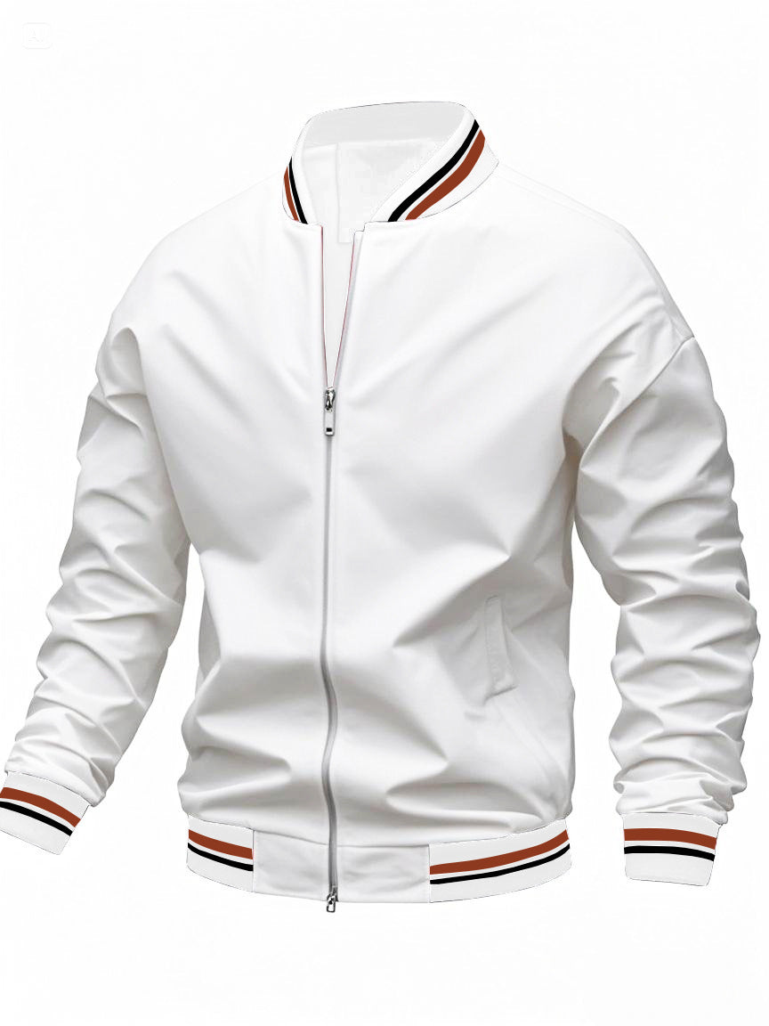 Lightweight Striped Windproof Jacket