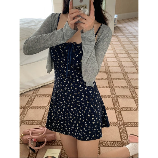 Lightweight Tencel Cotton V-neck Knitted Cardigan