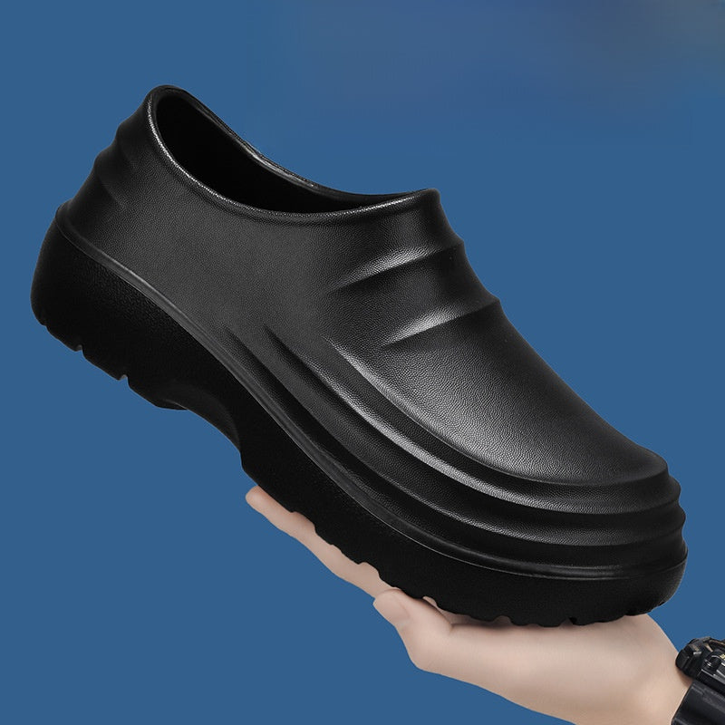 Lightweight thick-soled pointed-toe shoes