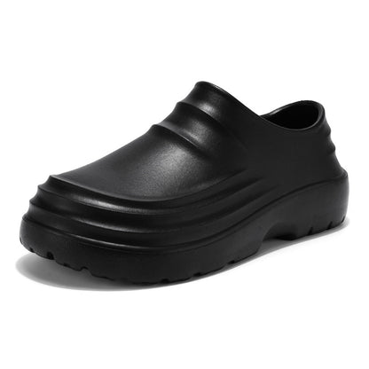 Lightweight thick-soled pointed-toe shoes