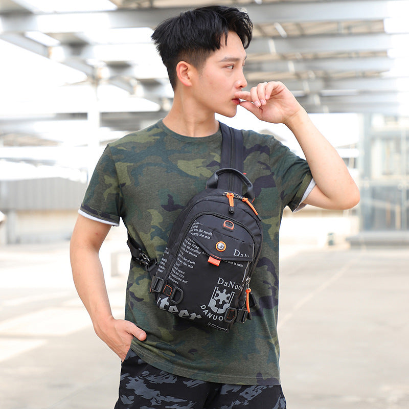 Lightweight Waterproof Nylon Backpack with Multiple Compartments