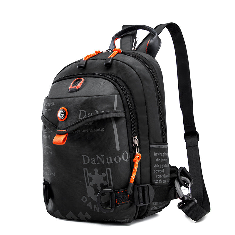 Lightweight Waterproof Nylon Backpack with Multiple Compartments
