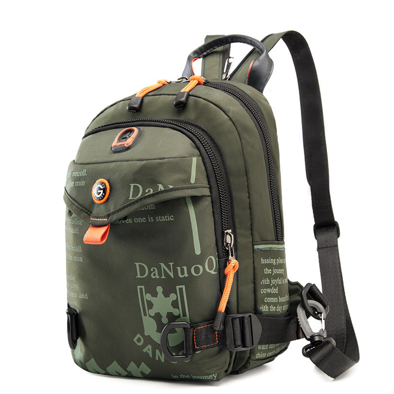Lightweight Waterproof Nylon Backpack with Multiple Compartments
