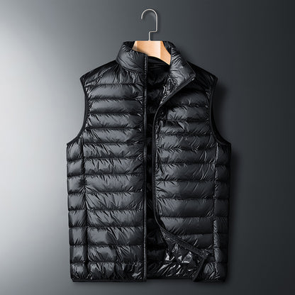 Lightweight white duck down jacket
