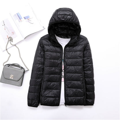 Lightweight Womens Down Jacket with Hood