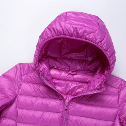 Lightweight Womens Down Jacket with Hood