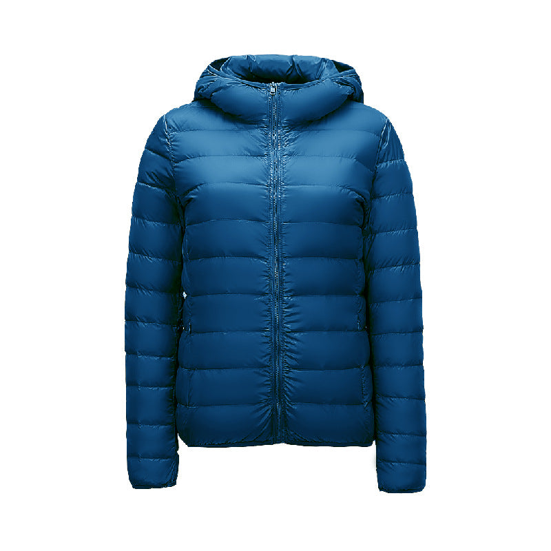 Lightweight Womens Down Jacket with Hood