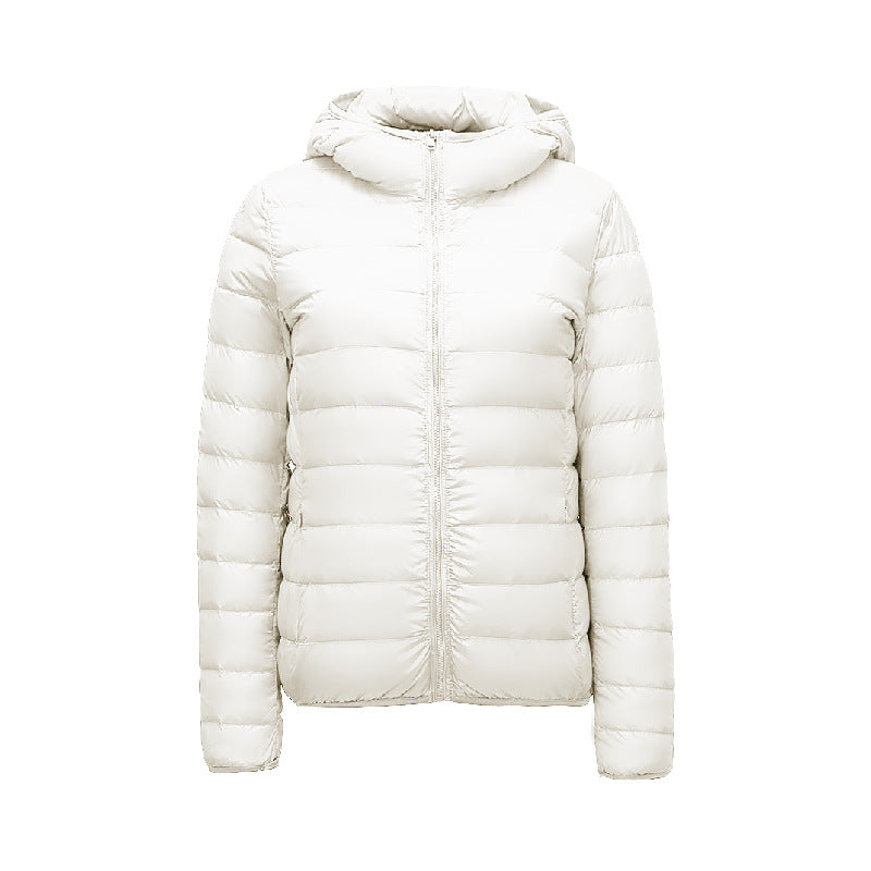 Lightweight Womens Down Jacket with Hood