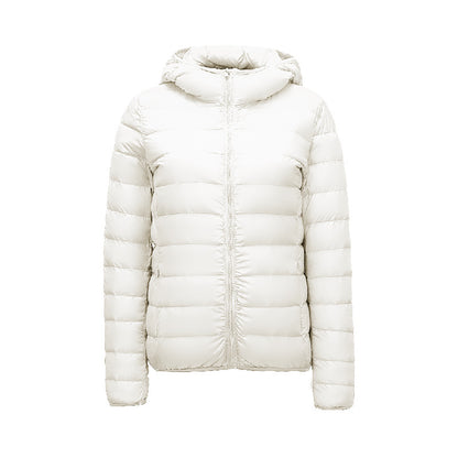 Lightweight Womens Down Jacket with Hood