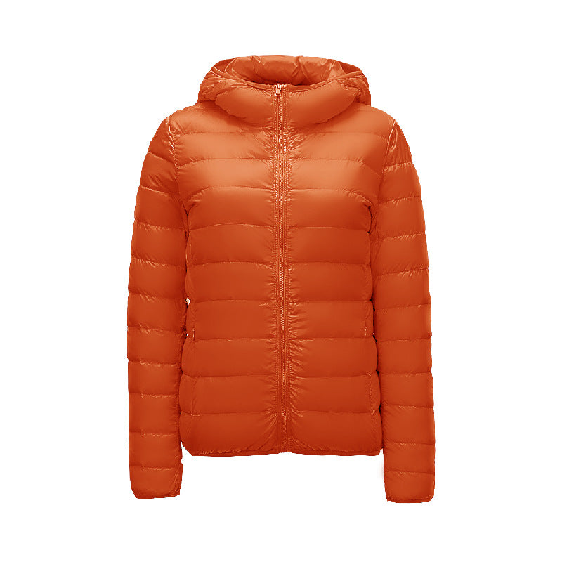 Lightweight Womens Down Jacket with Hood