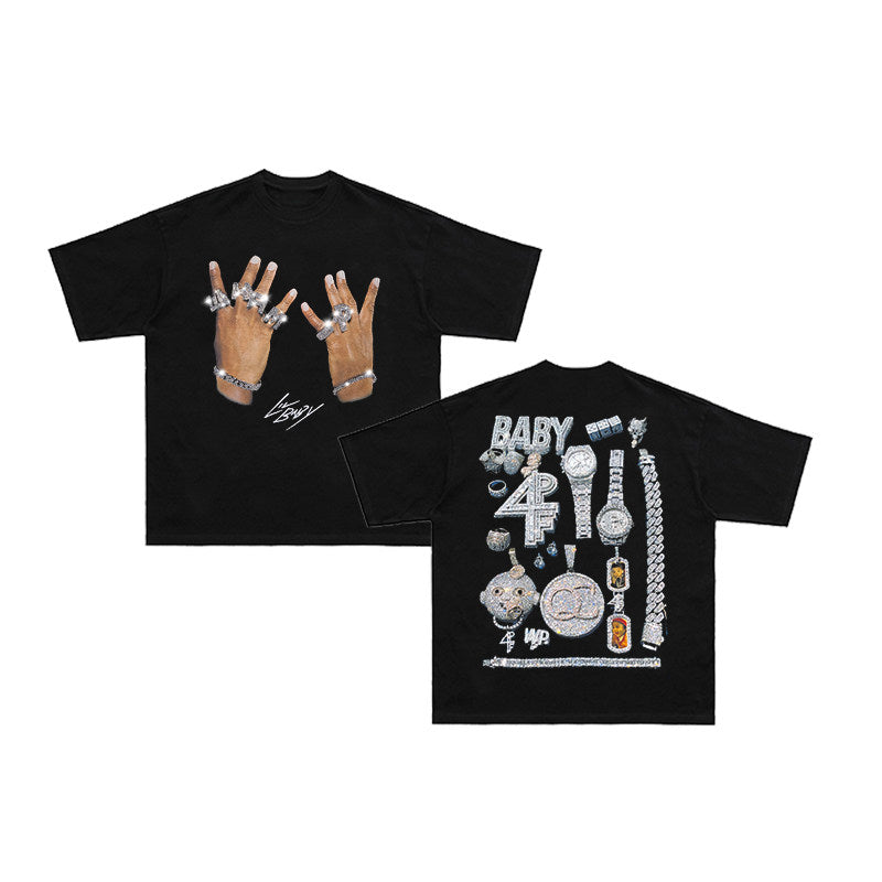 Lil Baby Rhinestone Vintage T-Shirt