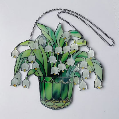 Lily of Valley Acrylic Suncatcher Window Hanging Art Decoration
