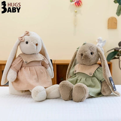 Lily Rabbit Plush Doll with Dress Long Ears Stuffed Animal