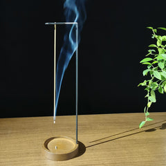 Style Hanging Metal Stand Wood Base