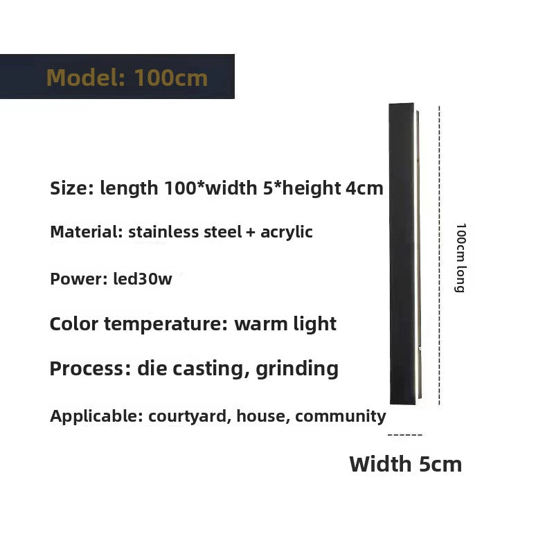 Linear LED Wall Light IP65 Waterproof Outdoor Indoor