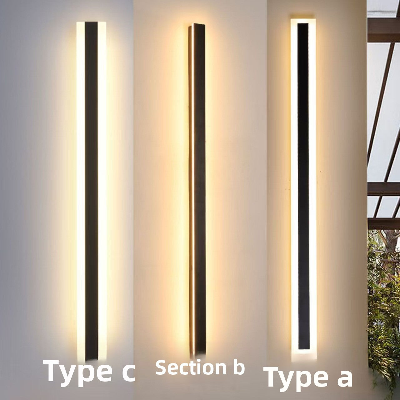 Linear LED Wall Light IP65 Waterproof Outdoor Indoor