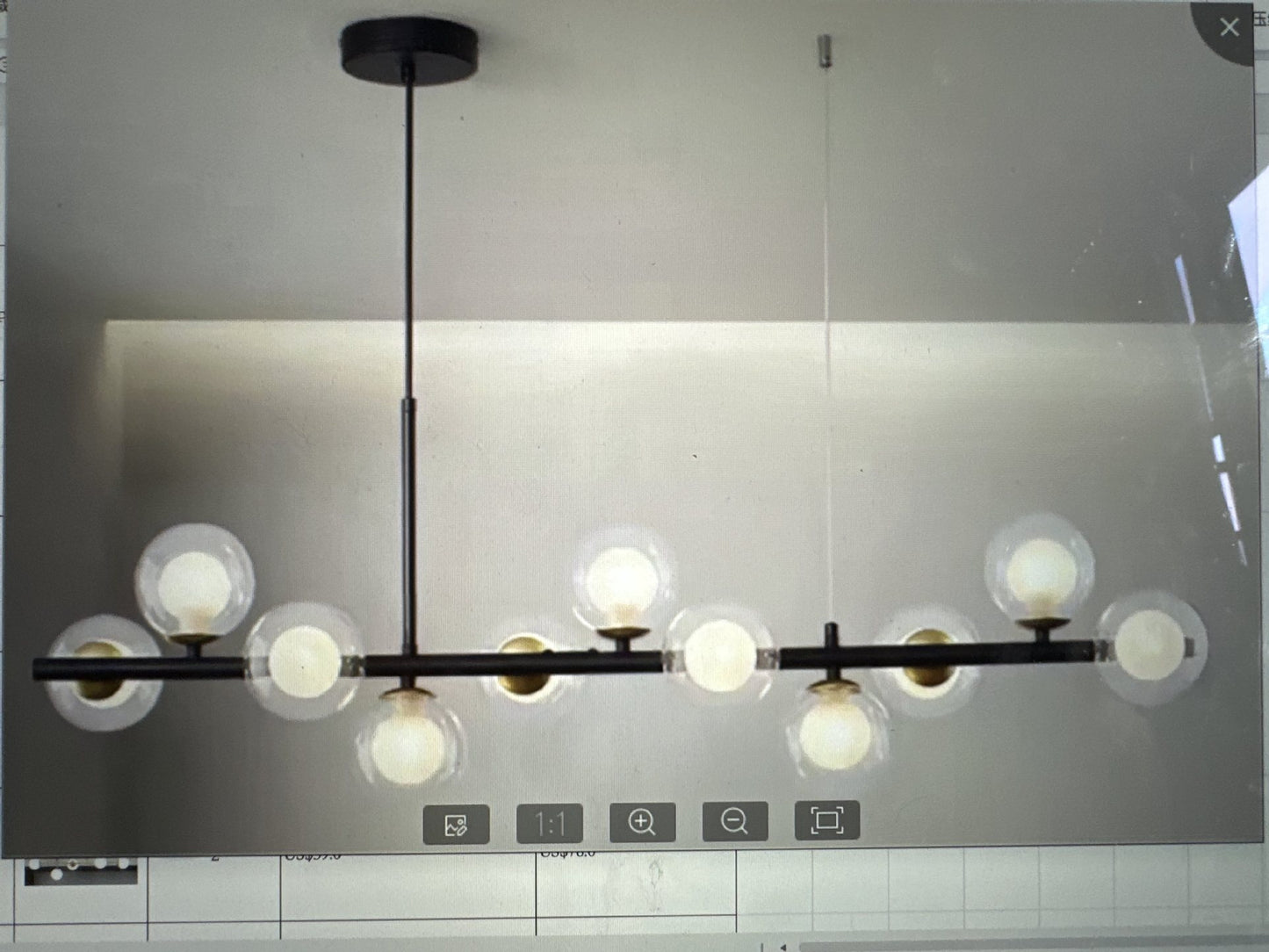Linear pendant light