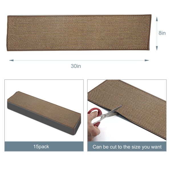 Linen anti-slip stair mat