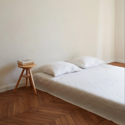 Linen Bed Sheet and Pillowcase Set