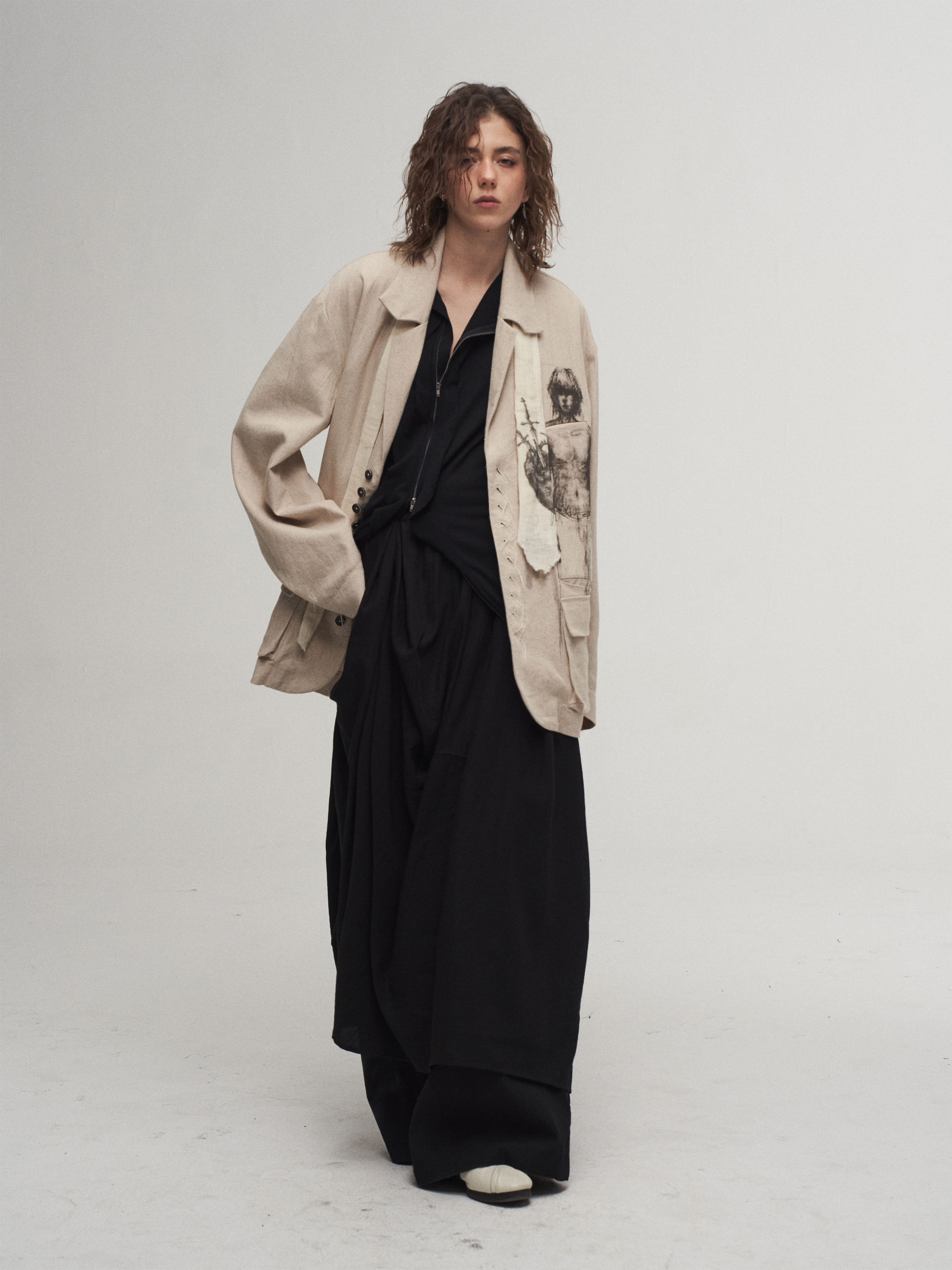 Linen Blend Blazer