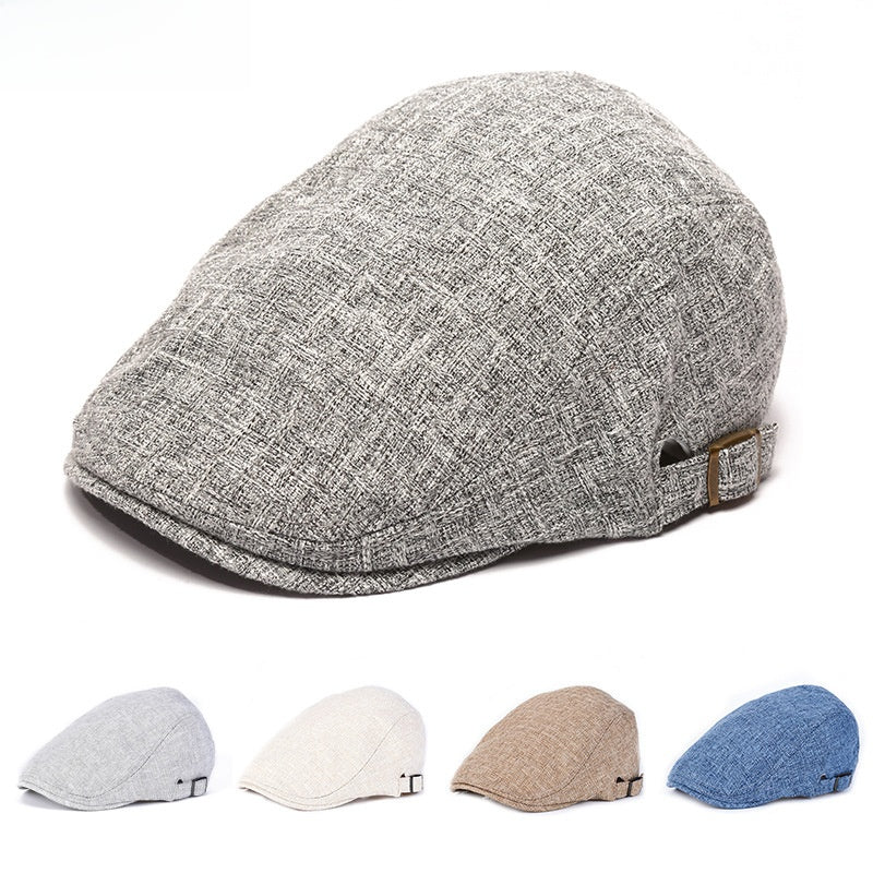 Linen breathable beret