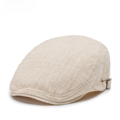 Linen breathable beret