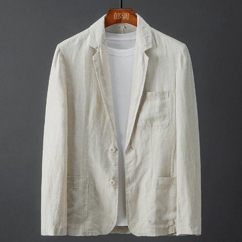 Linen business suit