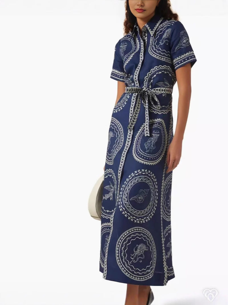 Linen Cardigan Dress