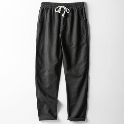 Linen Casual Trousers for Men – Relaxed Fit, Straight Cut