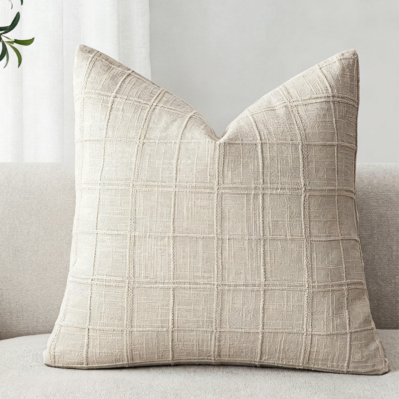 Linen Cotton Blend Decorative Pillow Cover
